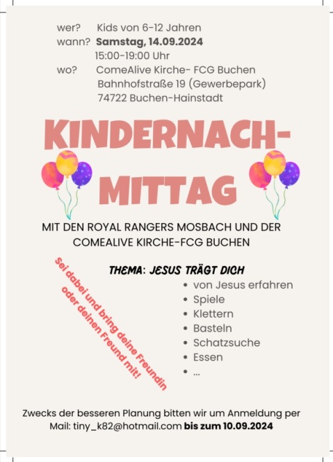 Kindernachmittag